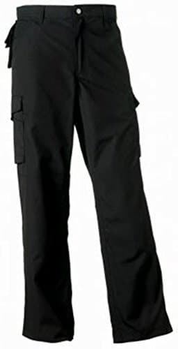 Image of Russell Workwear Heavy Duty Work Trousers : Color - Black : Size - 32/R