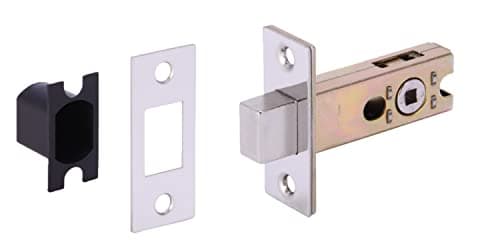 Image of HANDLEZONE® Bathroom Toilet Door Deadbolt Lock - Polished Stainless Steel - 65mm Bolt with 45mm Backset
