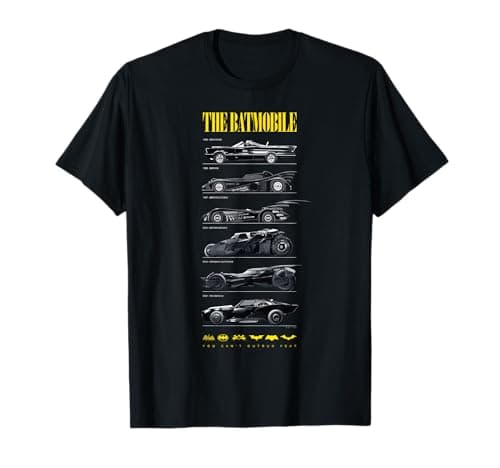 Image of Batman 85th Anniversary Batmobile on Dark, Amazon Exclusive T-Shirt