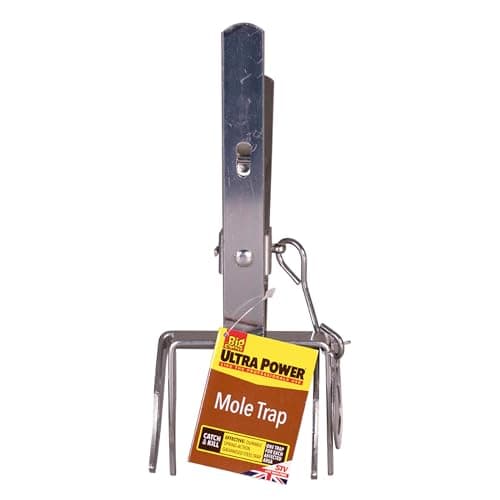 Image of The Big Cheese Mole Tunnel Trap - Traditional Two-Way Trap Design Manufactured from Durable Galvanised Metal and Wire, Controls Moles in Lawns and Gardens, Durable, Rust-Free, Weather-Proof, Silver
