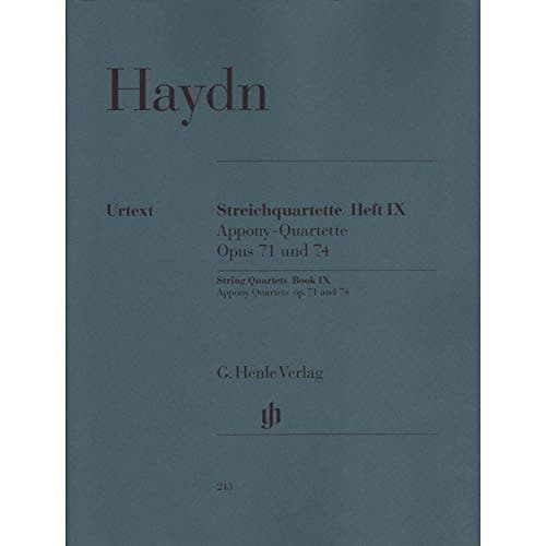 Image of String Quartets [Appony-Quartets] op.71 & 74 - Vol. 9 - string quartet - (HN 213)