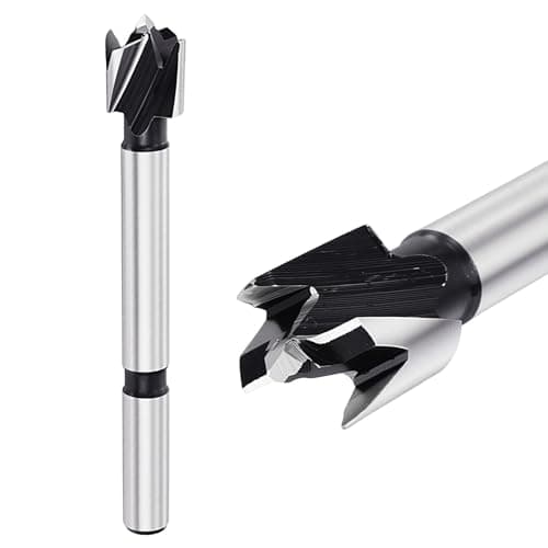 Image of DTGN 1/2"(13mm) Forstner Drill Bit - 1Pack - Good for Wood Plastic Plywood - Multi-Tooth Carbon Steel Woodworking Hole Saw Cutter with Round Shank - Silver