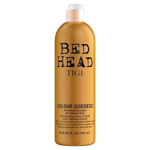 Image of Bed Head by TIGI Colour Goddess Shampoo, For Coloured Hair, Sulphate-Free with Keratin & Coconut Oil for Frizz Control & Shine, 750ml