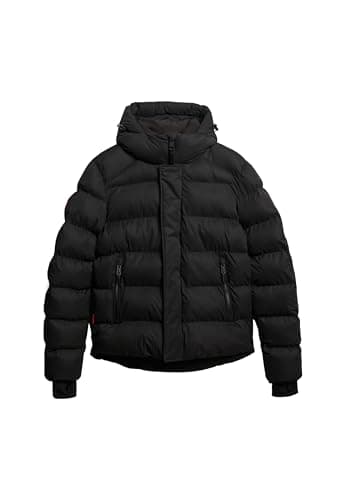 Image of Superdry Microfibre Hooded Sports Puffer Winter Jacket Men - XXL
