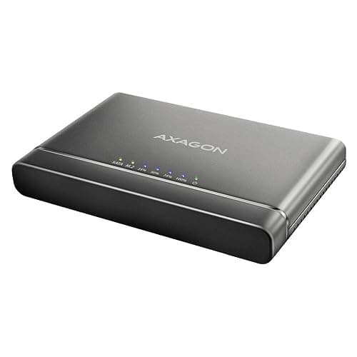 Image of AXAGON ADSA-CC USB-C 10Gbps - NVMe M.2 SSD & SATA 2.5"/3.5" SSD/HDD CLONE MASTER 2