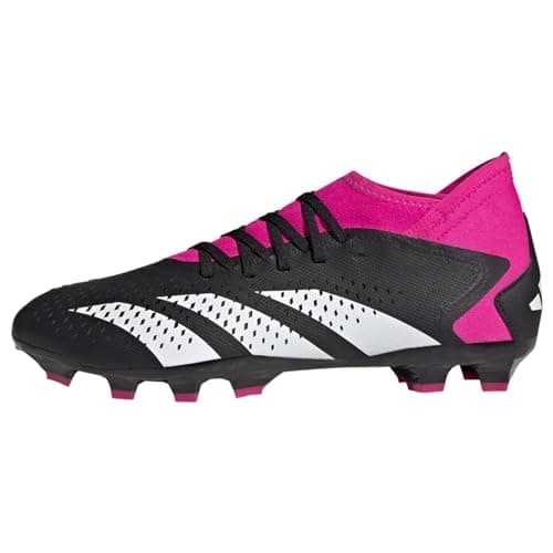 Image of adidas Unisex Predator Accuracy.3 Multi-Ground Boots, Core Black/Cloud White/Shock Pink, 9.5 UK