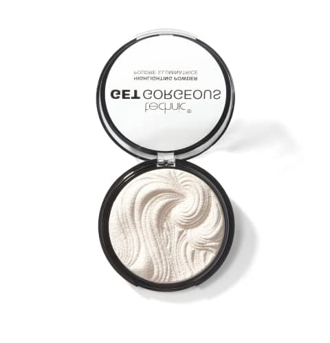 Image of Technic Get Gorgeous Highlighting Powder - Pressed Shimmer Face Makeup Compact with a Shine for a Natural Glow. Shade: Original 6g