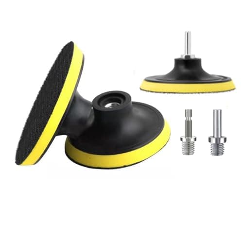 Image of HOTCKB 3PCS Hook & Loop Backing Pad 75mm Polisher Backer Plate with M14 Drill Adapter for Sand Disc