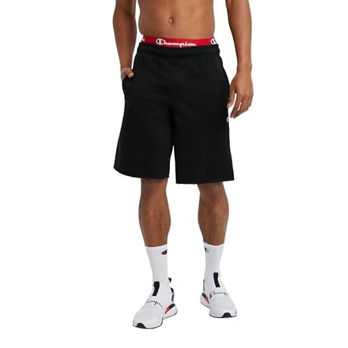 Image of Champion Men's Powerblend Fleece Short, Black, 1X Big