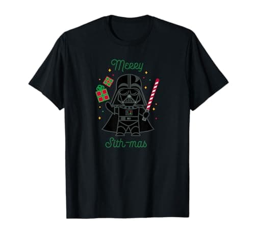Image of Star Wars Darth Vader Cute Christmas Holiday Merry Sith-mas T-Shirt