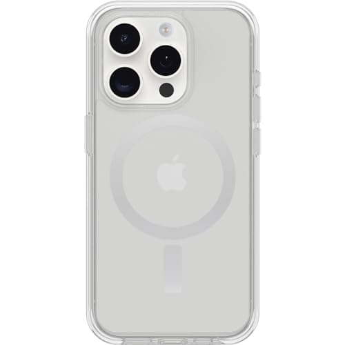 Image of OtterBox Symmetry Clear for MagSafe Case for iPhone 15 Pro, Shockproof, Drop proof, Protective Thin Case, 3x Tested to Military Standard, Clear