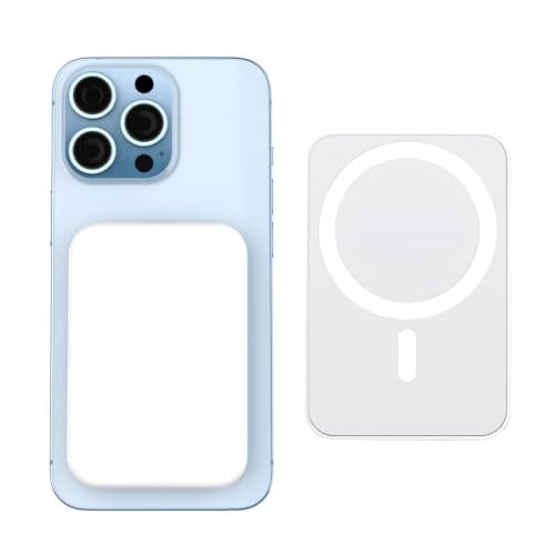 Image of Wireless Magnetic Power Bank, 5000mAh USB C Wireless Battery Pack, 15W Fast Charging Portable Charger Compatible with Magnetic for iPhone 17 16 15 14 13 12 Air/Mini/Pro Max/Plus, Lightweight Design