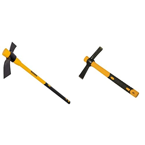 Image of Roughneck ROU64252 Cutter Mattock with Fibreglass Handle 5lbs/2.27kg & ROU4012 Micro Cutter Mattock 14oz/400g