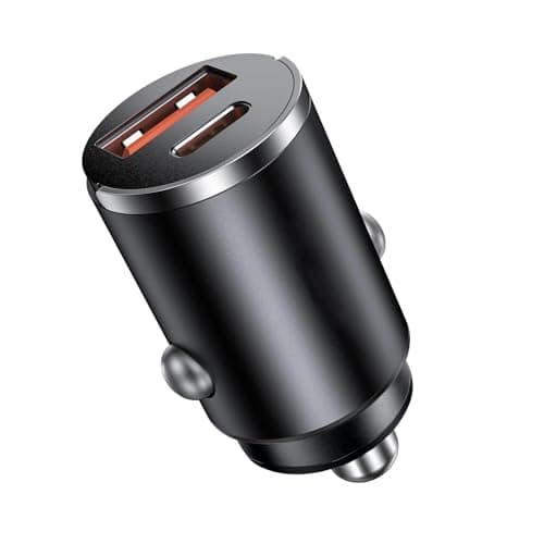 Image of 1 Pcs Car Charge,PD 30 W USB-C & QC 3.0 USB-A Fast Charger Adapter, Car Lighter USB Adapter,Cigarette Lighter USB Charger,Compatible with iPhone 17/16/15 Pro/Pro Max, Galaxy S25/S24/Ultra(Black)
