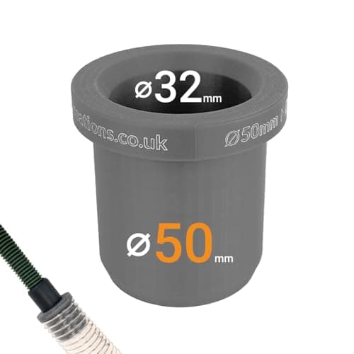 Image of Dust Extractor Hose Reducer – 50mm to 32mm ID/OD | Connector for Workshop & Power Tools