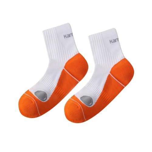 Image of Karrimor Mens Dri Skin 2 Pack Running Socks Training Sports Orange/Grey 7-11