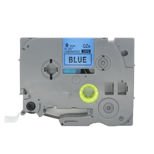 Image of BROVACS 1 Pack Black on Blue Laminated Label Tape Compatible for Brother P-Touch Label Printer TZ 521 TZe 521 9mm 3/8" OPA4521