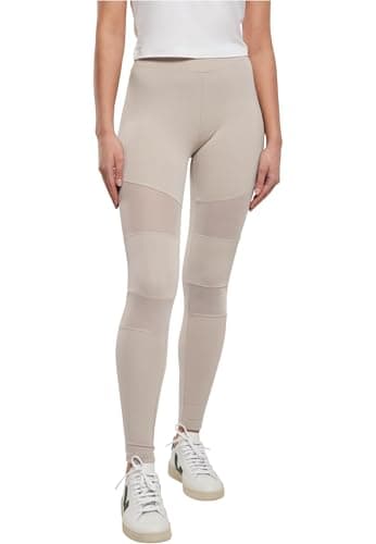 Image of Urban Classics Women's Ladies Tech Mesh Leggings Yoga pants, Warm Grey, L