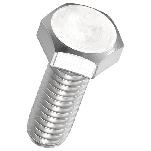 Image of Kozelo 20 Pcs Hex Head Screws Bolts - [M6-1x16] 304 Stainless Steel Grade A2-70 Fully Threaded Hex Tap Metric Hexagon Head Machine Bolts Right Hand External Hex Drive, Silver