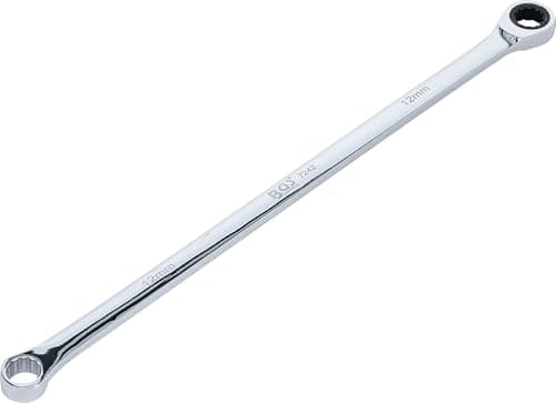 Image of BGS 7242 | Ratchet Ring Wrench and Ring Spanner | Extra Long | 12 mm