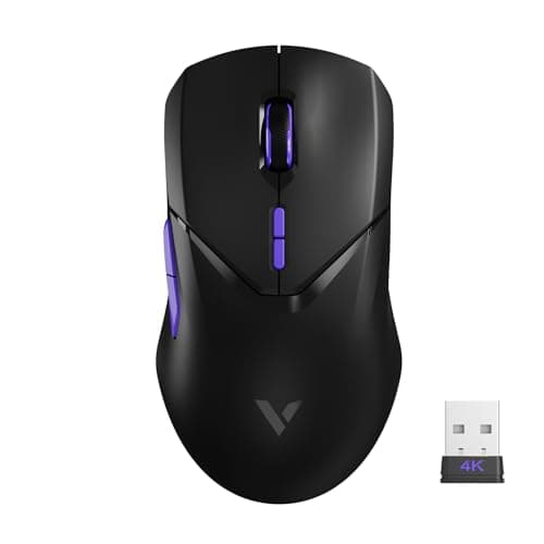 Image of RAPOO VT9Pro 4K Wireless Gaming Mouse, PAW 3398 Sensor, 26K DPI, 4KHz Polling Rate Gaming Mouse, 0.25ms Response Time, Superlight Gaming Mice, 180 Hours Battery Life, 10 Programmable Buttons, Upgraded