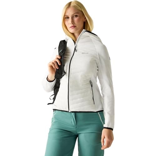 Image of Regatta Womens Andreson Hybrid Quilted Jacket Water Repellent Insulated Walking Hiking Coat