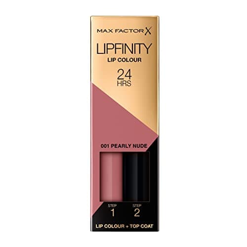 Image of Max Factor Lipfinity Peachy Nude, Long-Lasting, Two Step Lipstick, Vibrant Colour, Hydrating, Lasts 24 Hrs, Matte Lip Colour With Glossy Top Coat, 4.2g