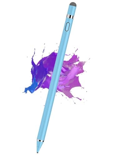 Image of Stylus Pens for Touch Screens, Kenkor Rechargeable Digital Fine Point Active Tablet Pencil, Stylus Pen for iPhone/Android/Apple iPad Pro/Air/Mini/Samsung/Cellphone/Tablet Drawing & Writing - Blue