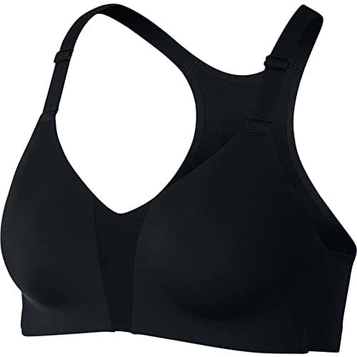 Image of Nike Rival Bra Sports Bra - Black/(White), 34DD