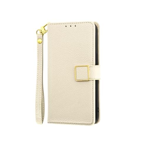 Image of Wallet Cover Compatible with Samsung Galaxy S7 Edge / G9350 Flip Stand Phone Case Magnetic Closure Card Slot Wrist Strap White