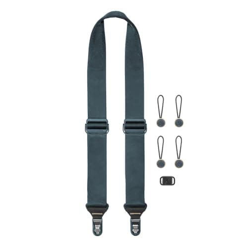 Image of Peak Design Slide Camera Strap, Ocean, configurable as sling, neck or shoulder strap, quick release and connection, smooth and grippy side, camera straps for photographers, 90.7 kg capacity