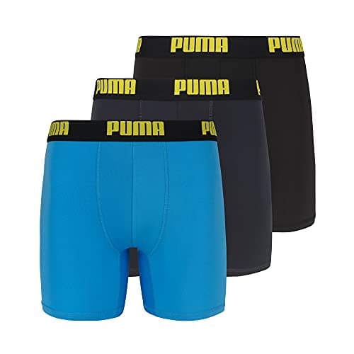 Image of PUMA Men's 3 Pack Performance boxer briefs, Bright Blue, L UK