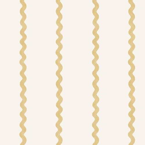 Image of Do the Wiggle Stripe Fun and Playful Kids Design Wallpaper Perfect for Nurseries Playrooms and Bedroom Decoration Ochre Holden 13980