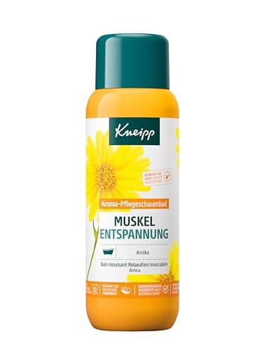 Image of Kneipp Aroma Care Foam Bath Muscle Relaxation - Bath Additive with Valuable Extract of Arnica & Natural Essential Oils from Cabreuva, Rosemary & Pinus Types - Warming Bathing Experience - 400 ml