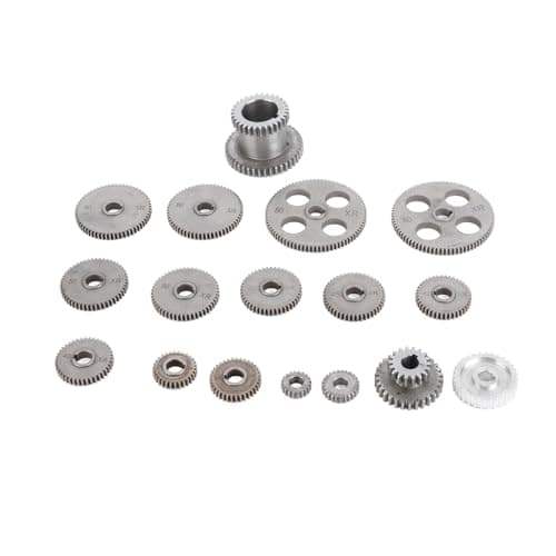 Image of Metal Gears Set, Mini Lathe Gears Kit, Multiple Sizes, Precise Replacement Gears for CJ0618 Mini Lathes, Cutting Machines, and Milling Machines, Lasting Construction