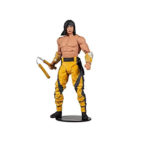 Image of McFarlane Toys, 7-inch Lui Kang (Fighting Abbot) Mortal Kombat 11 Figure with 22 Moving Parts, Collectible Mortal Kombat Figure with collectors stand base – Ages 14+