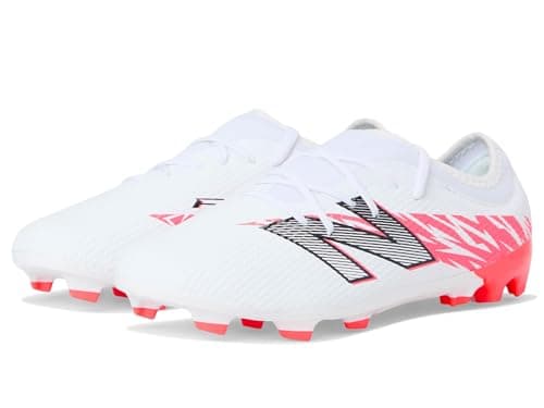 Image of New Balance Furon Team FG V8, Football shoes Children, White Red Black White Energy Red Black, 5 UK
