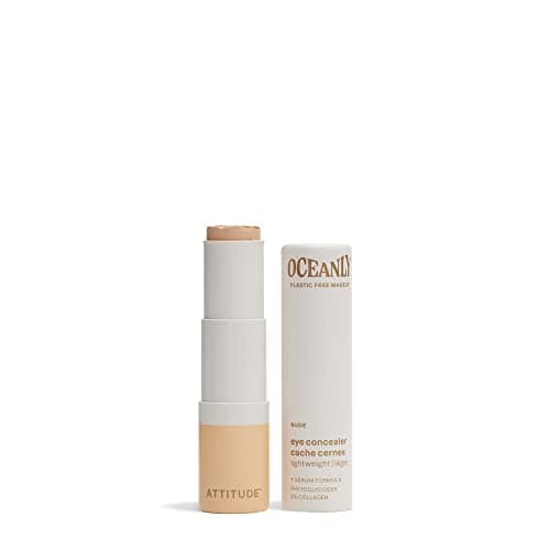 Image of ATTITUDE Oceanly Plastic-Free Light Coverage Under Eye Concealer Stick, Titanium Dioxide-Free, EWG Verified, Vegan & Cruelty-free Makeup, Nude, 5.7 grams