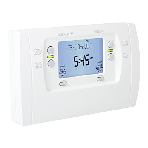 Image of LavaTap Pro Controls 7 Day 2 Channel Heating Programmer Direct Replacement for Honeywell ST9400C Heating Hot Water Control Compatible with Honeywell ST699 ST799 ST7100, White