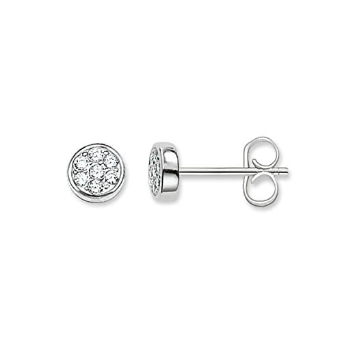 Image of Thomas Sabo Stud Earrings Sparkling Circles 925 Sterling Silver H1848-051-14