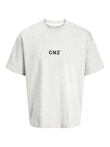 Image of JACK & JONES Jcocnz Berlin Graphic T-Shirt Ln, Light Grey Mix, M