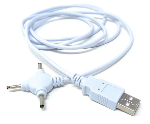 Image of 1.5m USB to Triple Plug DC Power Cable 2.5mm, 3.0mm & 3.5mm Jack 5ft