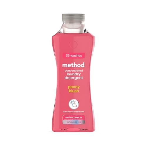 Image of method Concentrated Laundry Detergent, Washing Liquid Fresh Peony Blush Scent,1 x 33 Washes, 1x 990ml