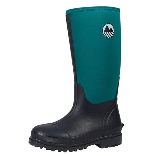 Image of Lakeland Active Women's Rydal Neoprene Insulated Rubber Wellington Mucker & Yard Boots - Navy - 9 UK