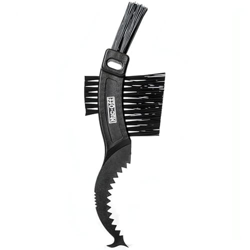 Image of Muc-Off Claw Brush - Bike Cleaning Brush with Three Heads and Scraper - Tough Nylon Bristles for Chain, Cassette, Mechs, and Sprockets
