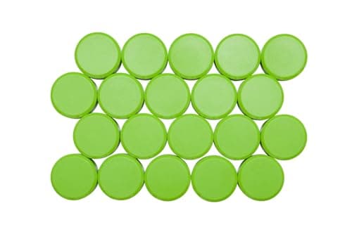 Image of MAUL 30 mm 0.6 kg Maulpro High Quality Round Magnet for Whiteboards - Light Green (Pack of 20)