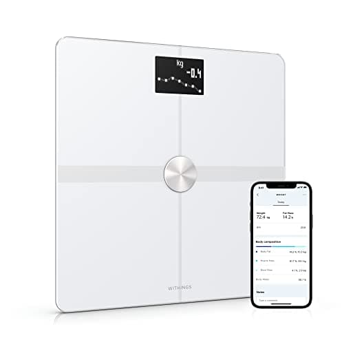 Image of Withings Body+ - Smart Wi-Fi and Bluetooth Bathroom Scale - Digital Bathroom Scale Incl. Body Fat Scale for Weight loss, Scales for Body Weight, Digital Scales for Body Weight, Body Composition Scales