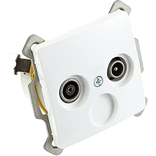 Image of Kopp 921302089 Paris Antenna Socket TV/RF Arctic White 2-Way