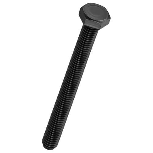 Image of Kozelo 3 Pcs Hex Head Screws Bolts - [M10-1.5x100] Carbon Steel Grade 10.9 Fully Threaded Hex Tap Metric Hexagon Head Machine Bolts Right Hand External Hex Drive, Black