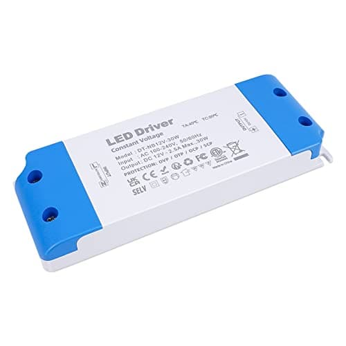 Image of VARICART LED Transformer 12V 30W, Ultra Slim 12V LED Driver 240V AC to 12V DC 2.5A,Low Voltage Power Supply Constant Voltage for Strip Lights, Display and G4, MR11, MR16 Light Bulbs